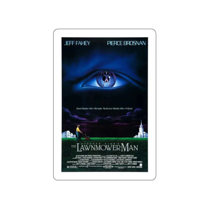 THE LAWNMOWER MAN 1992 Movie Poster STICKER Vinyl Die-Cut Decal 2 Inch - The Sticker Space