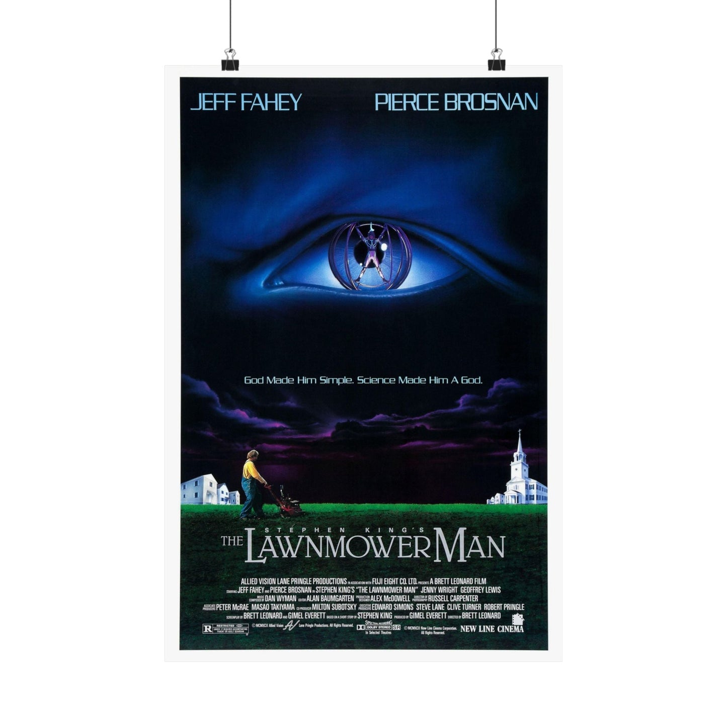 THE LAWNMOWER MAN 1992 - Paper Movie Poster-16″ x 24″-The Sticker Space