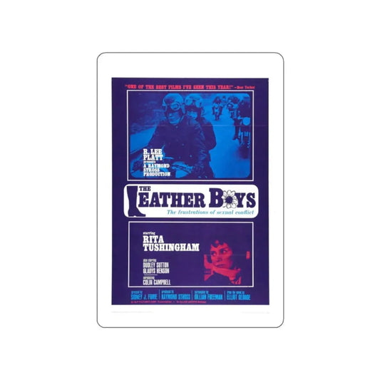 THE LEATHER BOYS 1964 Movie Poster STICKER Vinyl Die-Cut Decal 2 Inch - The Sticker Space