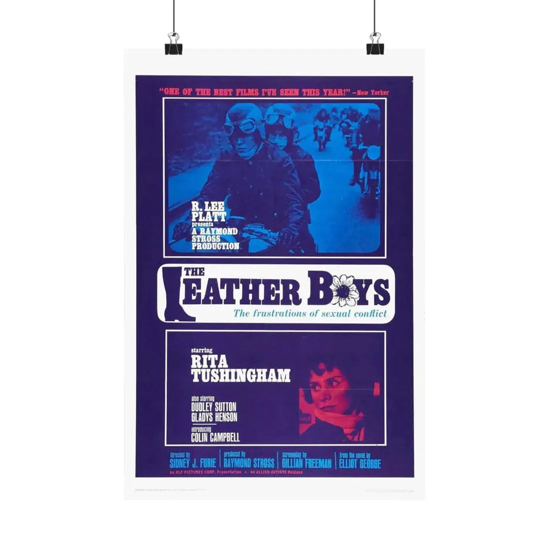 THE LEATHER BOYS 1964 - Paper Movie Poster 12″ x 18″ Matte - The Sticker Space