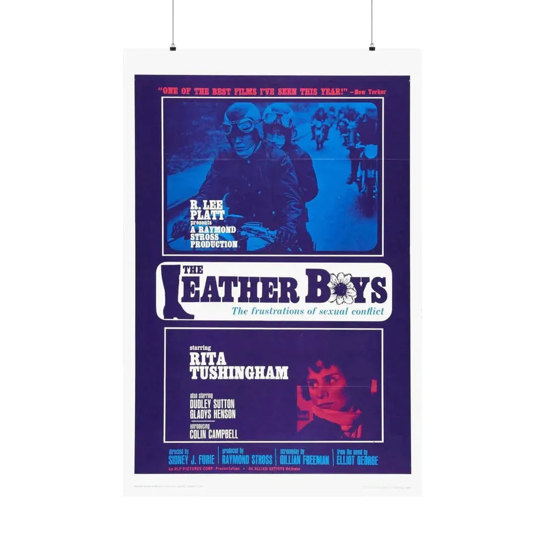 THE LEATHER BOYS 1964 - Paper Movie Poster 36" x 54" Matte - The Sticker Space