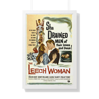 THE LEECH WOMAN 1960 - Framed Movie Poster-20" x 30"-The Sticker Space