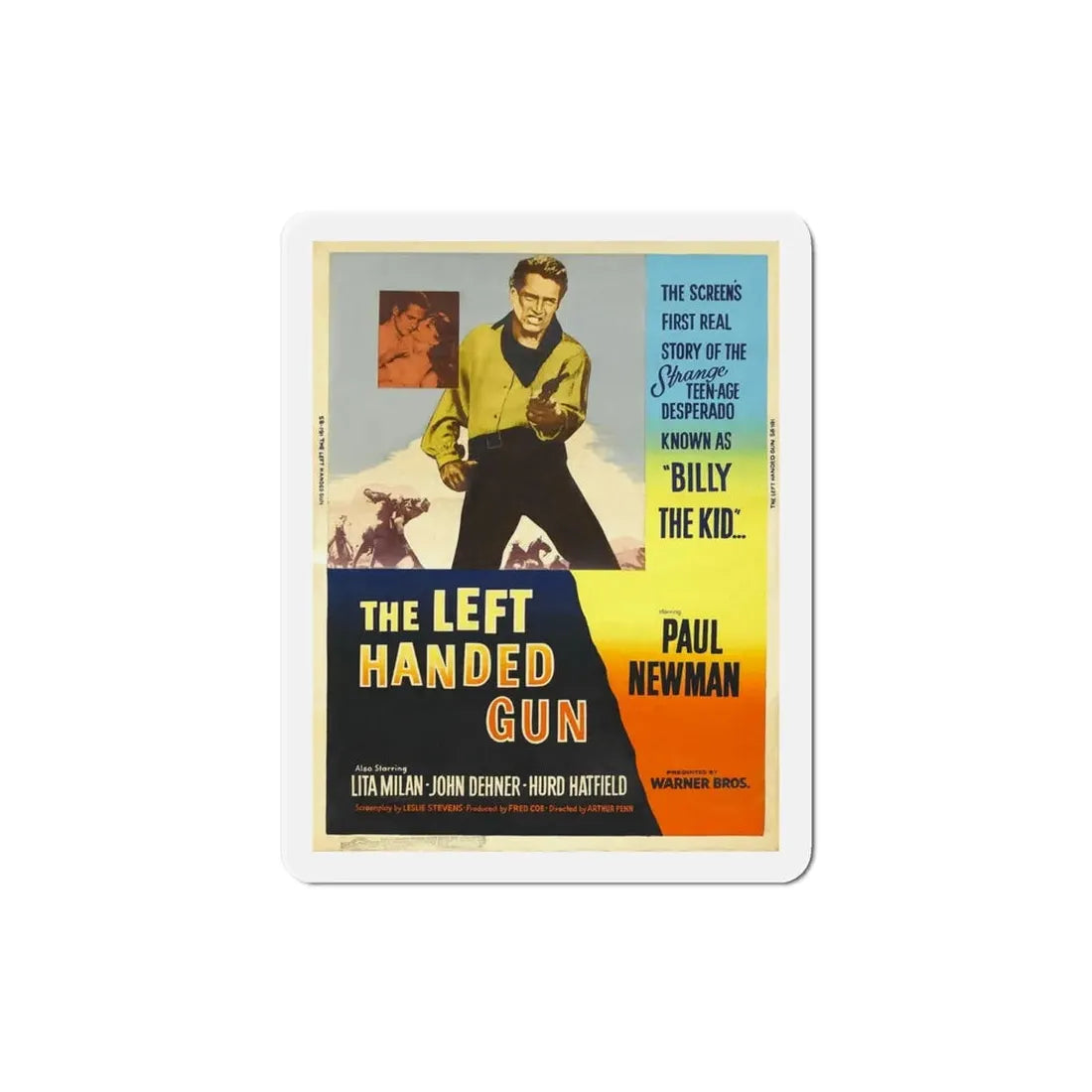 The Left Handed Gun 1958 Movie Poster Refrigerator Magnet 4 Inch - The Sticker Space