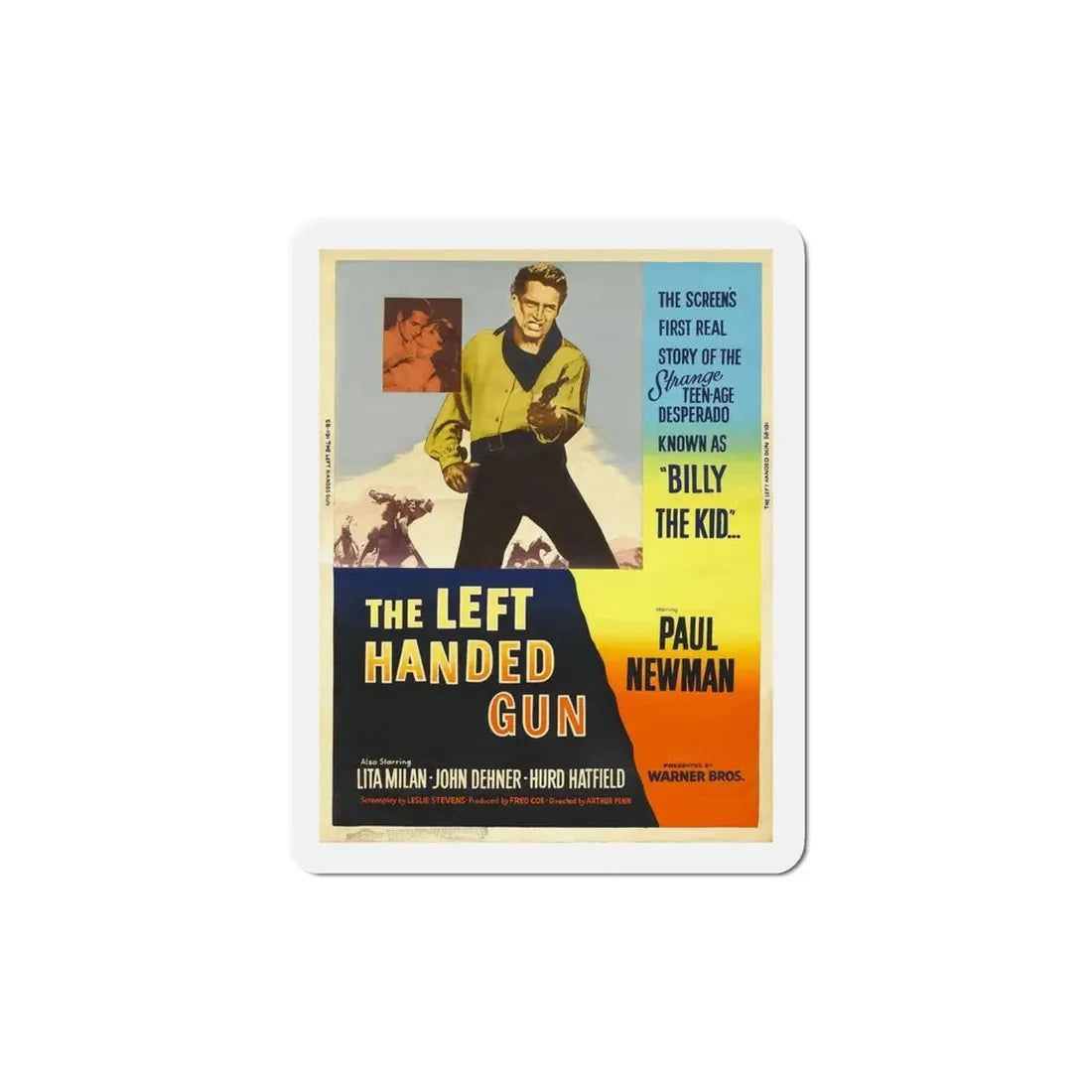 The Left Handed Gun 1958 Movie Poster Refrigerator Magnet 6 Inch - The Sticker Space