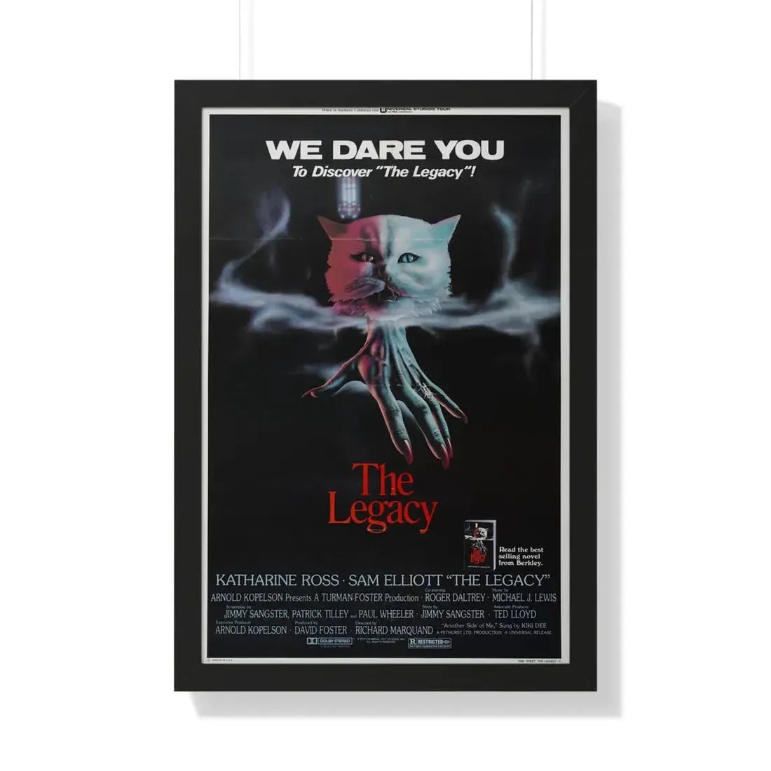 THE LEGACY 1978 - Framed Movie Poster 20" x 30" Black - The Sticker Space