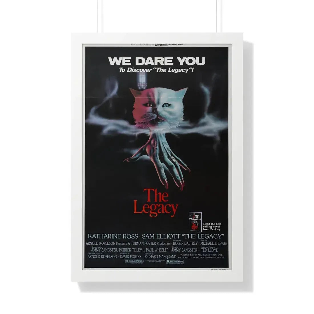 THE LEGACY 1978 - Framed Movie Poster 20" x 30" White - The Sticker Space
