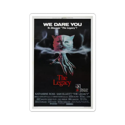 THE LEGACY 1978 Movie Poster - STICKER Vinyl Kiss-Cut Decal 2 Inch White - The Sticker Space