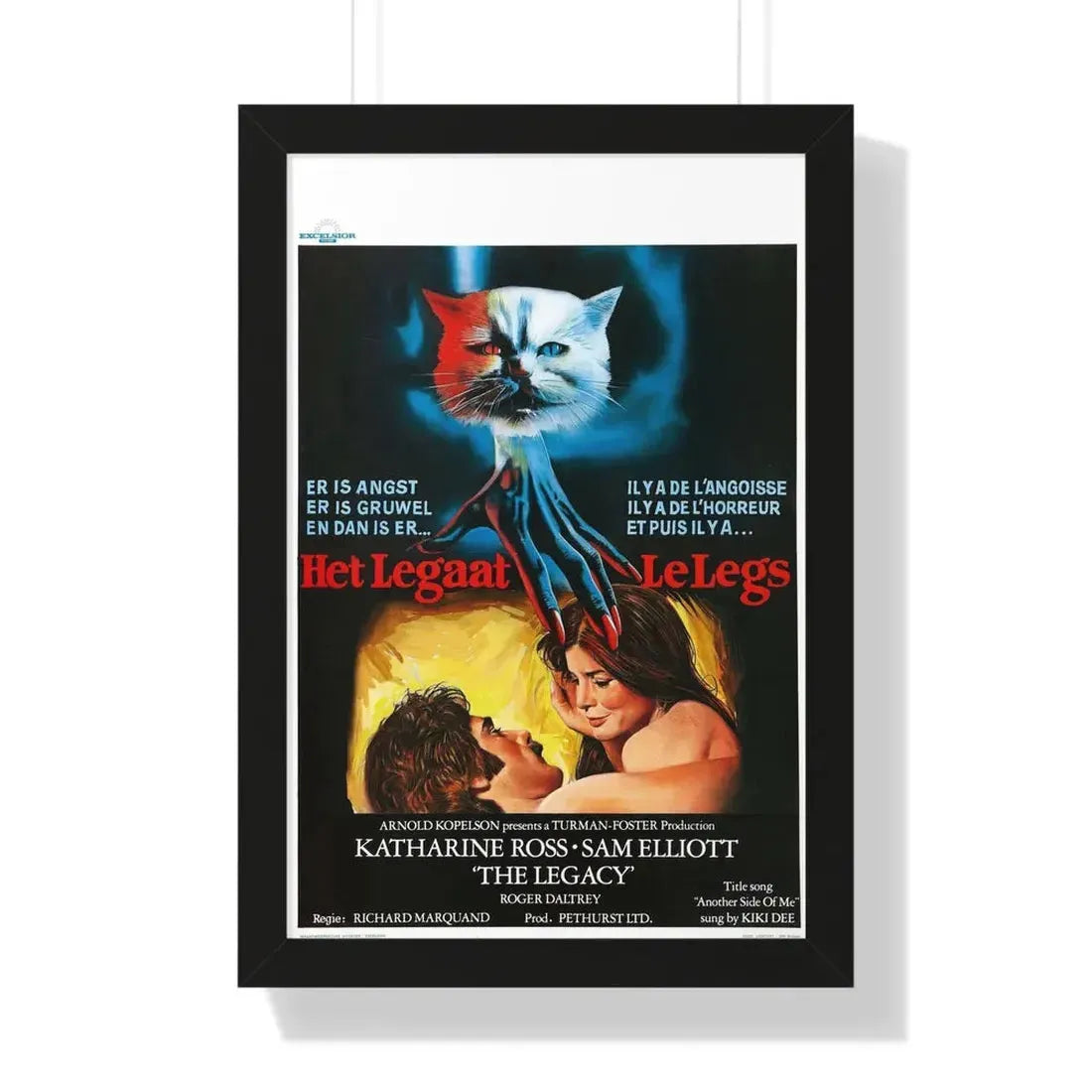 THE LEGACY (BELGIAN) 1978 - Framed Movie Poster 16″ x 24″ Black - The Sticker Space