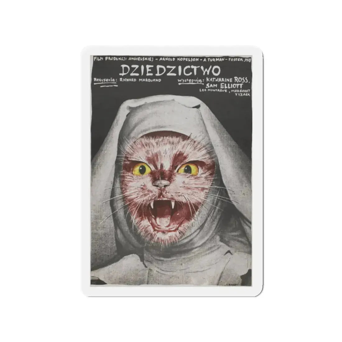 THE LEGACY (POLISH) 1978 Movie Poster - Refrigerator Magnet 2 Inch Die-Cut - The Sticker Space