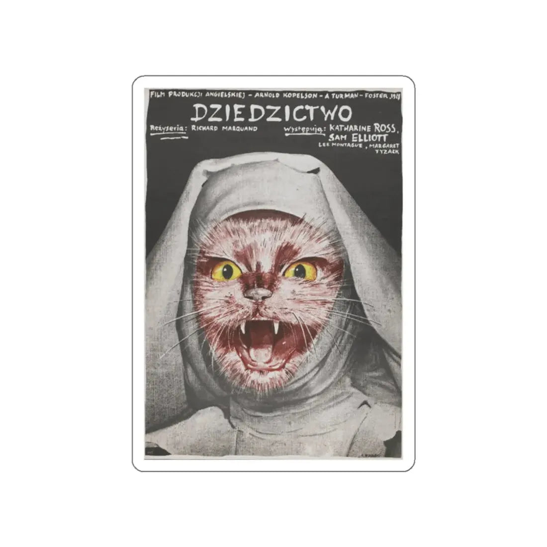 THE LEGACY (POLISH) 1978 Movie Poster STICKER Vinyl Die-Cut Decal 2 Inch - The Sticker Space