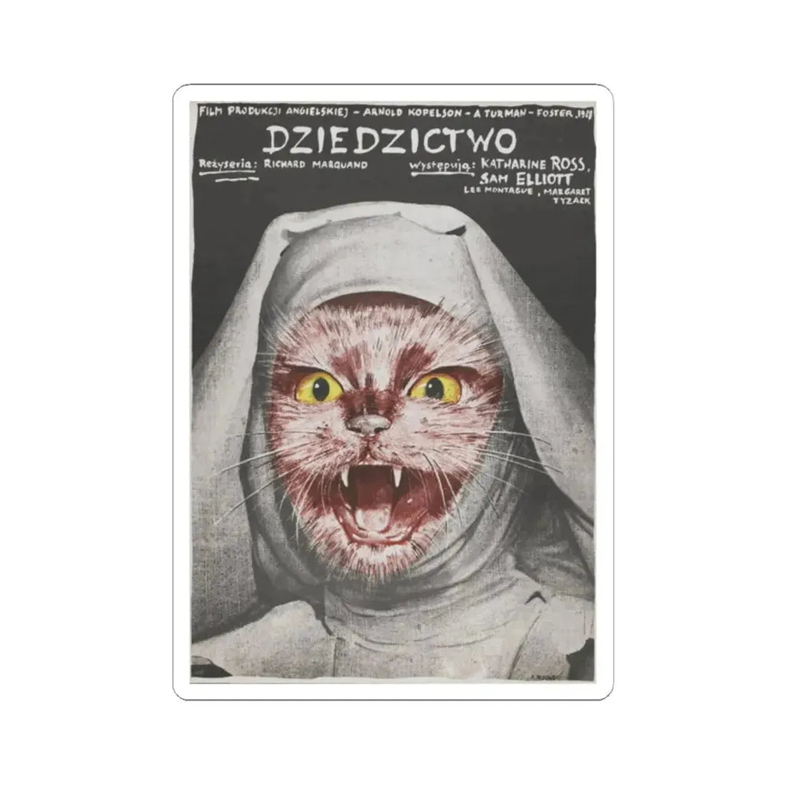 THE LEGACY (POLISH) 1978 Movie Poster - STICKER Vinyl Kiss-Cut Decal 2 Inch White - The Sticker Space