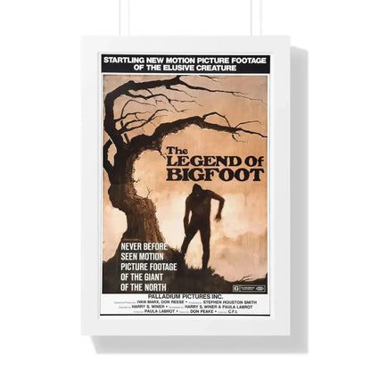 THE LEGEND OF BIGFOOT 1975 - Framed Movie Poster 16″ x 24″ White - The Sticker Space