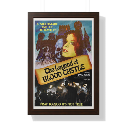 THE LEGEND OF BLOOD CASTLE 1973 - Framed Movie Poster-16″ x 24″-The Sticker Space