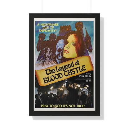 THE LEGEND OF BLOOD CASTLE 1973 - Framed Movie Poster-20" x 30"-The Sticker Space