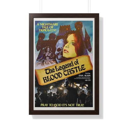 THE LEGEND OF BLOOD CASTLE 1973 - Framed Movie Poster-20" x 30"-The Sticker Space