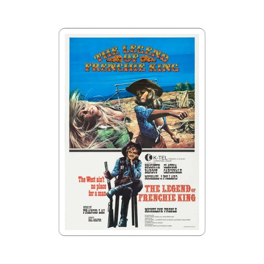 The Legend of Frenchie King 1973 Movie Poster STICKER Vinyl Die-Cut Decal 2 Inch - The Sticker Space