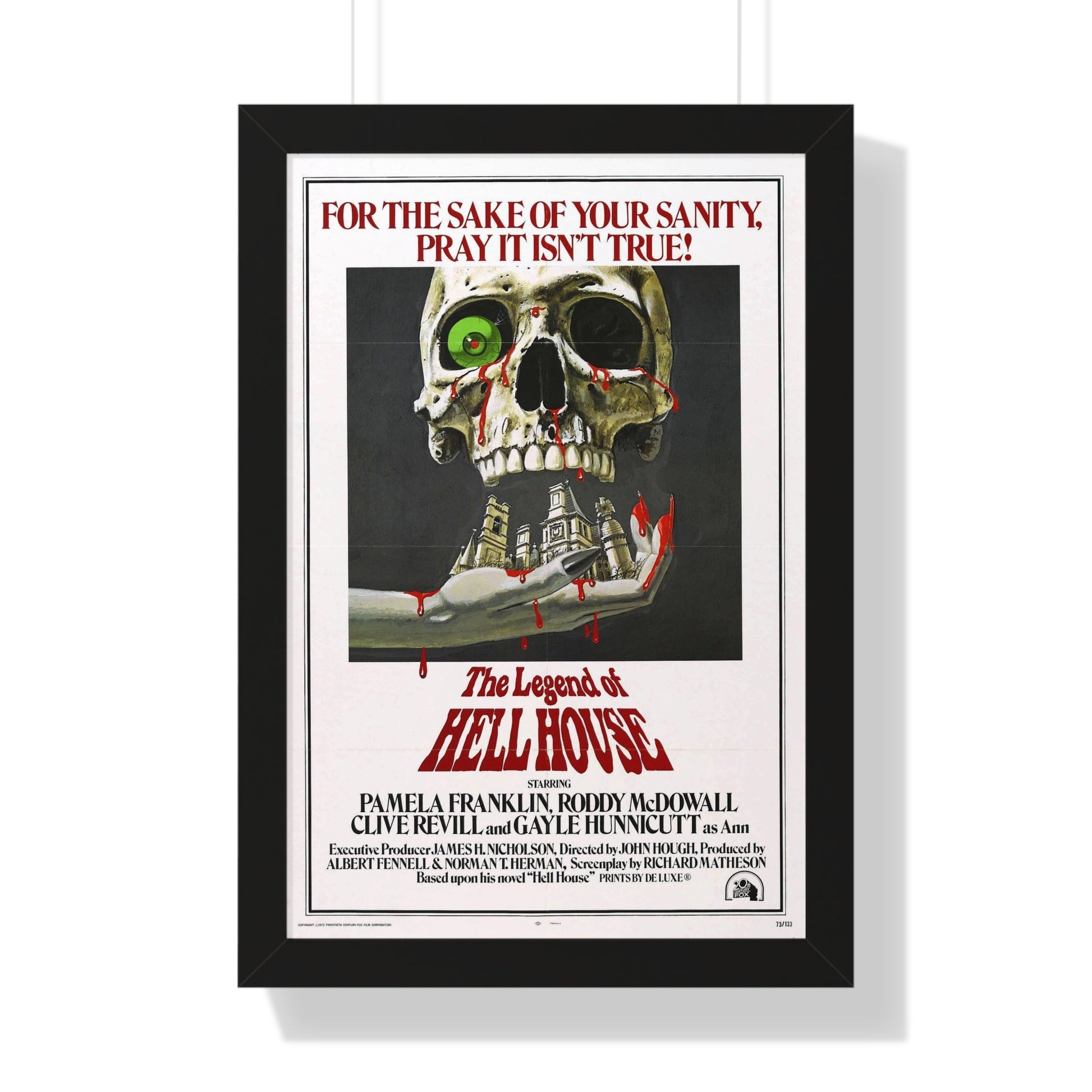 THE LEGEND OF HELL HOUSE 1973 - Framed Movie Poster-16″ x 24″-The Sticker Space