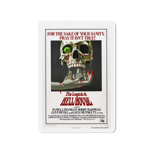 THE LEGEND OF HELL HOUSE 1973 Movie Poster - Refrigerator Magnet 2 Inch Die-Cut - The Sticker Space