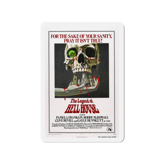 THE LEGEND OF HELL HOUSE 1973 Movie Poster - Refrigerator Magnet-2" x 2"-The Sticker Space