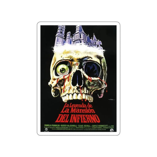 THE LEGEND OF HELL HOUSE (2) 1973 Movie Poster STICKER Vinyl Die-Cut Decal 2 Inch - The Sticker Space
