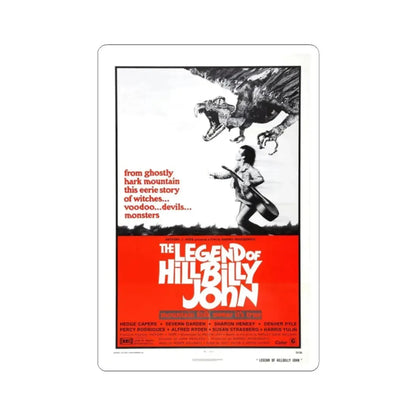 THE LEGEND OF HILLBILLY JOHN 1972 Movie Poster - STICKER Vinyl Kiss-Cut Decal 2 Inch White - The Sticker Space