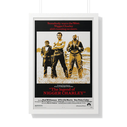 THE LEGEND OF NIGGER CHARLEY 1972 - Framed Movie Poster-20" x 30"-The Sticker Space