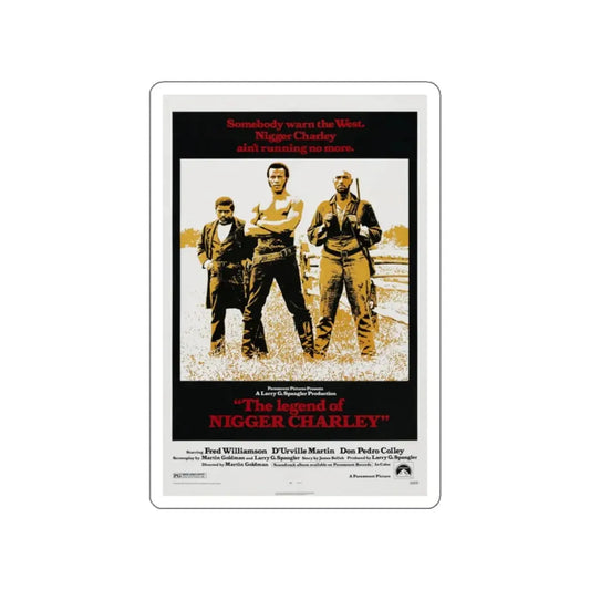 THE LEGEND OF NIGGER CHARLEY 1972 Movie Poster STICKER Vinyl Die-Cut Decal 2 Inch - The Sticker Space