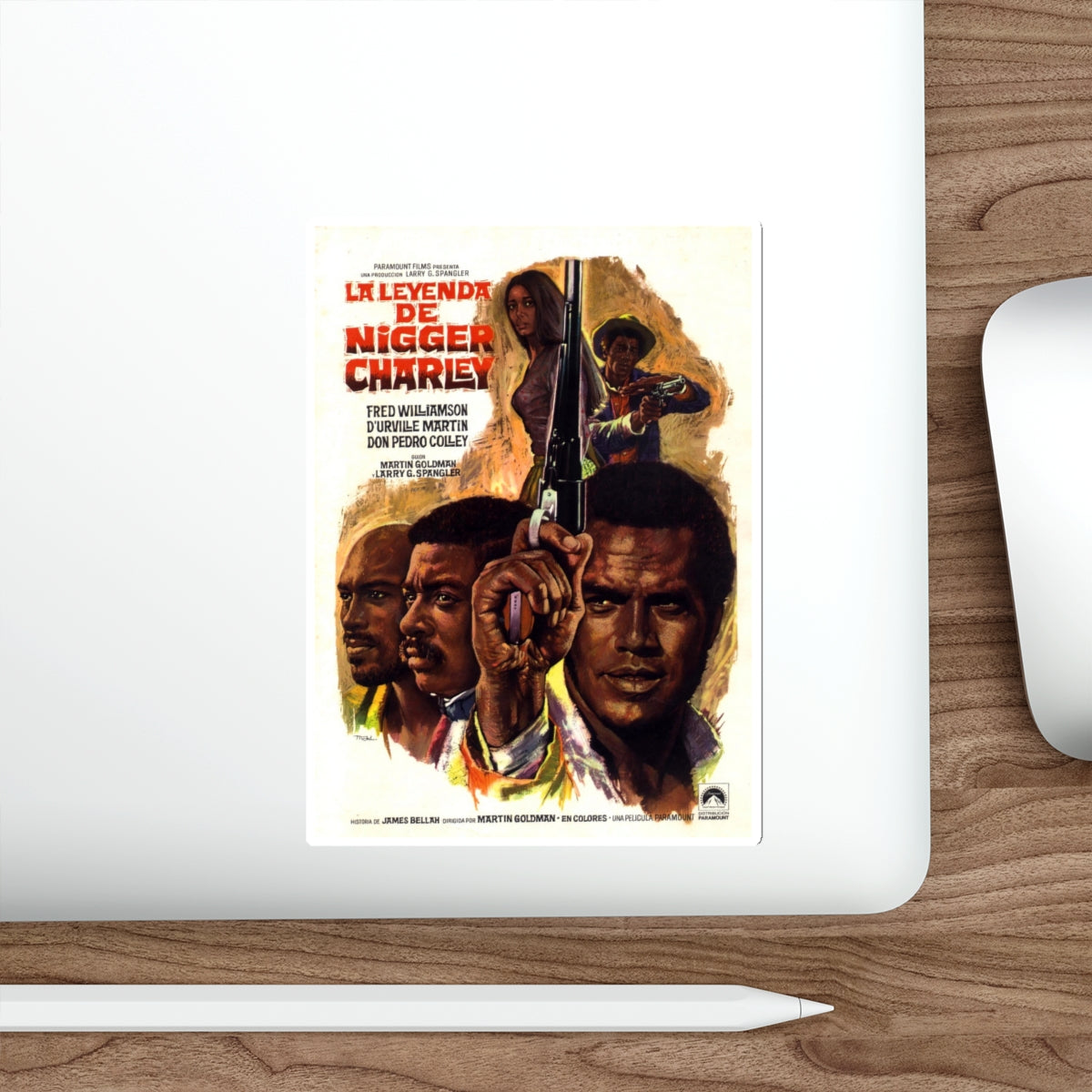 THE LEGEND OF NIGGER CHARLEY (2) 1972 Movie Poster STICKER Vinyl Die-Cut Decal-The Sticker Space