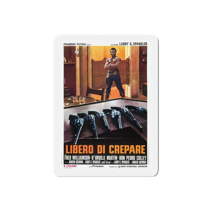 THE LEGEND OF NIGGER CHARLEY (3) 1972 Movie Poster - Refrigerator Magnet 6 Inch Die-Cut - The Sticker Space