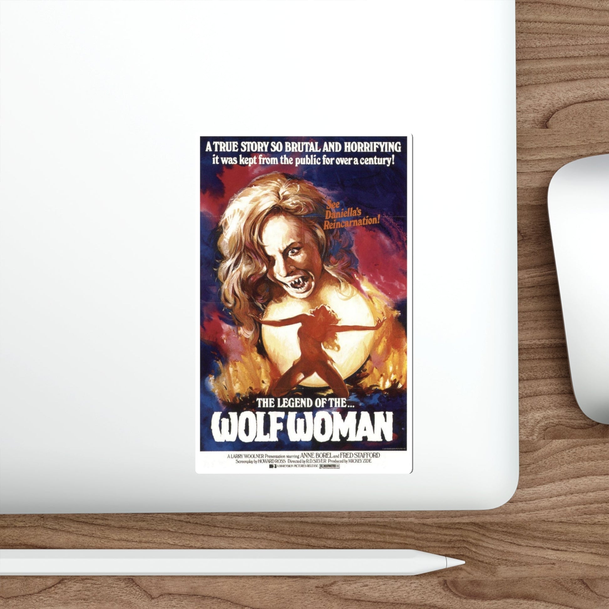 The Legend of the Wolf Woman 1977 Movie Poster STICKER Vinyl Die-Cut Decal-The Sticker Space