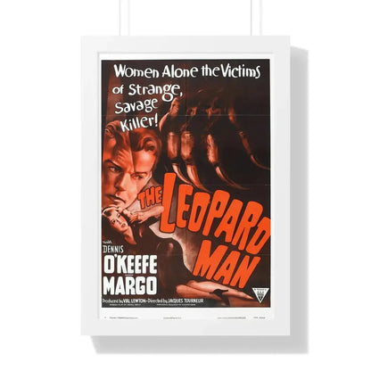 THE LEOPARD MAN (2) 1943 - Framed Movie Poster 16″ x 24″ White - The Sticker Space