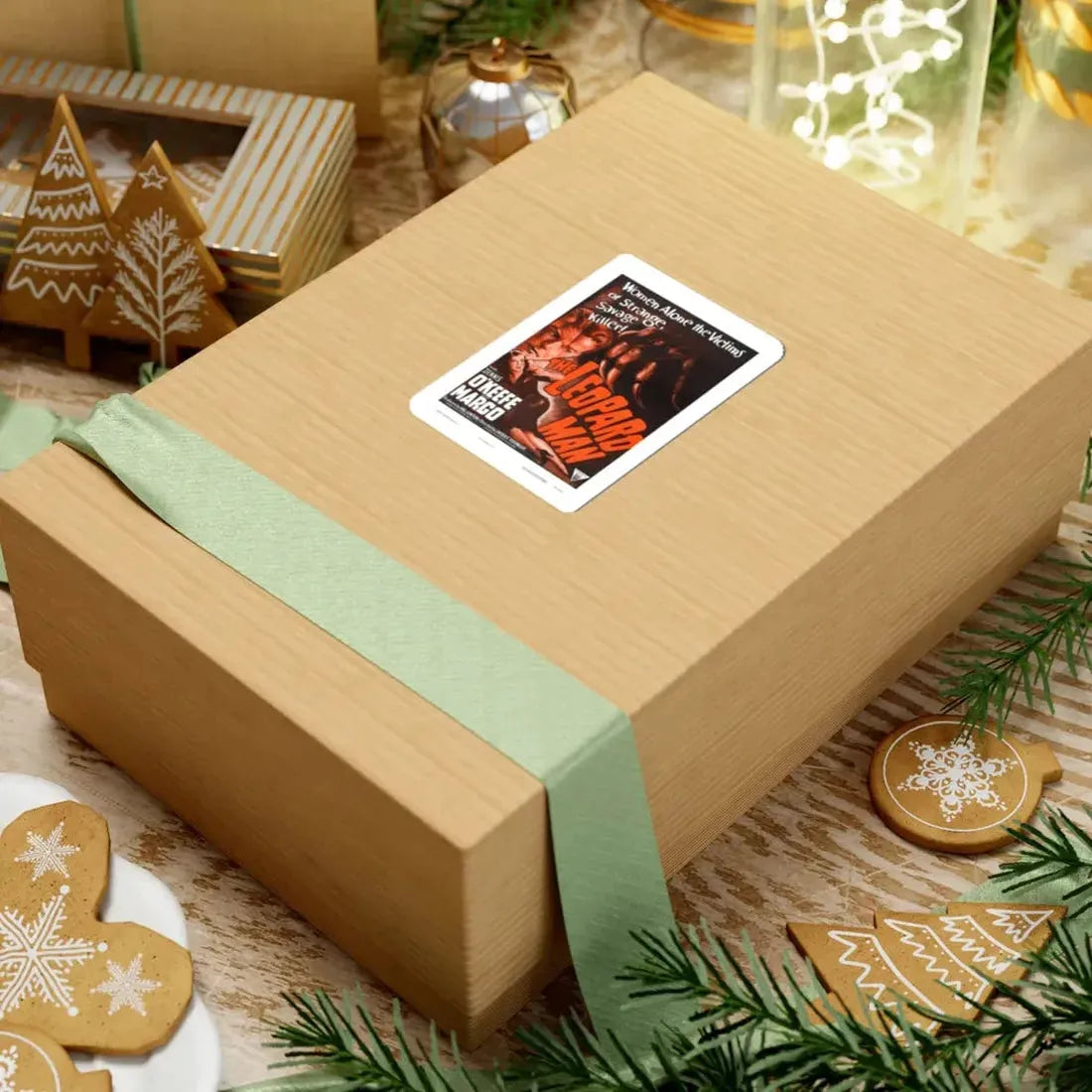 THE LEOPARD MAN (2) 1943 Movie Poster - STICKER Vinyl Kiss-Cut Decal - The Sticker Space