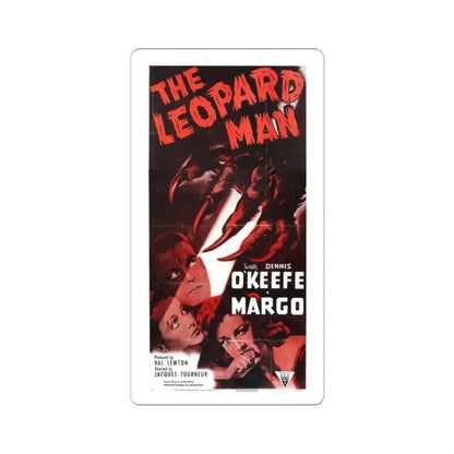THE LEOPARD MAN (3) 1943 Movie Poster - STICKER Vinyl Kiss-Cut Decal 2 Inch White - The Sticker Space