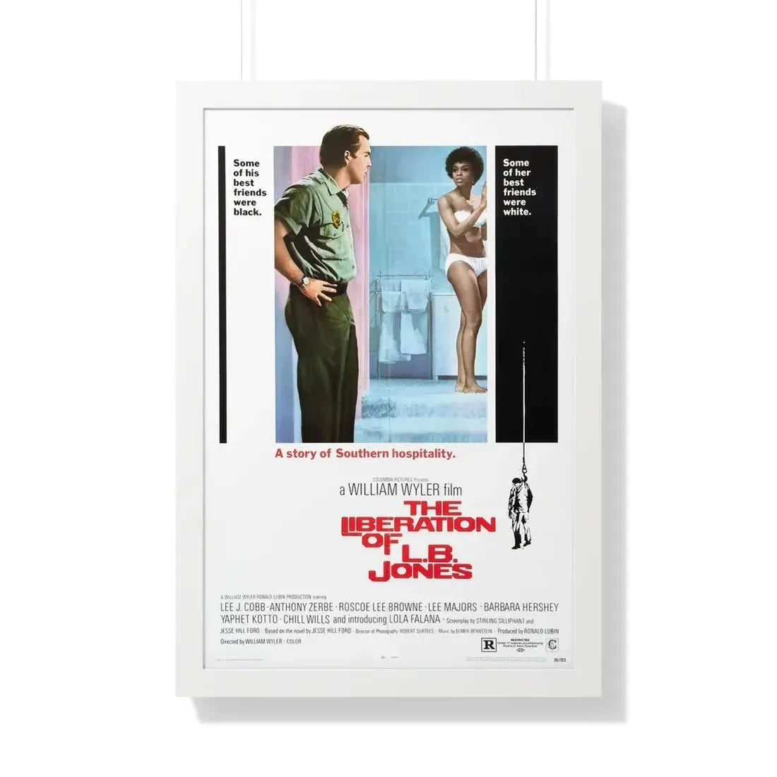 THE LIBERATION OF LB JONES 1970 - Framed Movie Poster 20" x 30" White - The Sticker Space