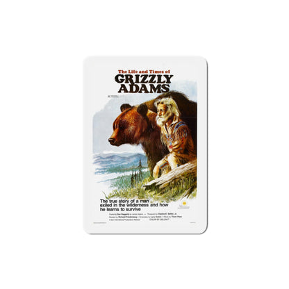 The Life and Times of Grizzly Adams 1974 Movie Poster Die-Cut Magnet-3" x 3"-The Sticker Space