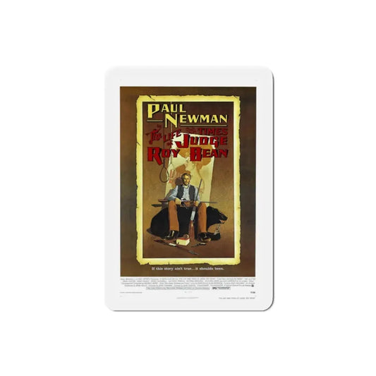 The Life and Times of Judge Roy Bean 1972 Movie Poster Refrigerator Magnet 2 Inch - The Sticker Space