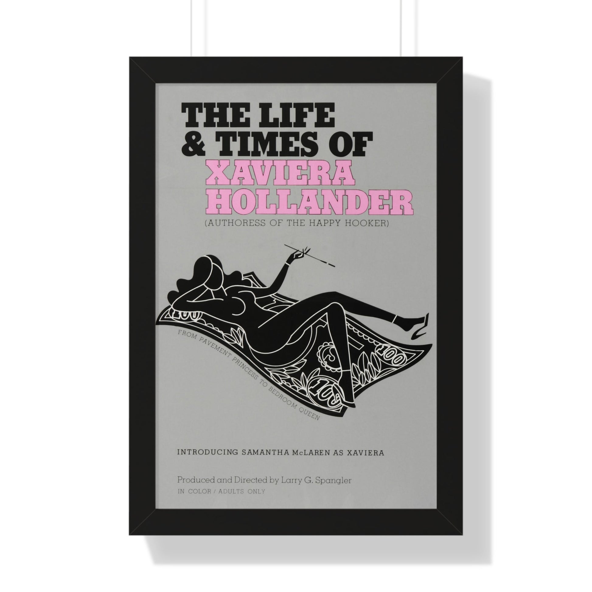 THE LIFE AND TIMES OF XAVIERA HOLLANDER 1974 - Framed Movie Poster-16″ x 24″-The Sticker Space