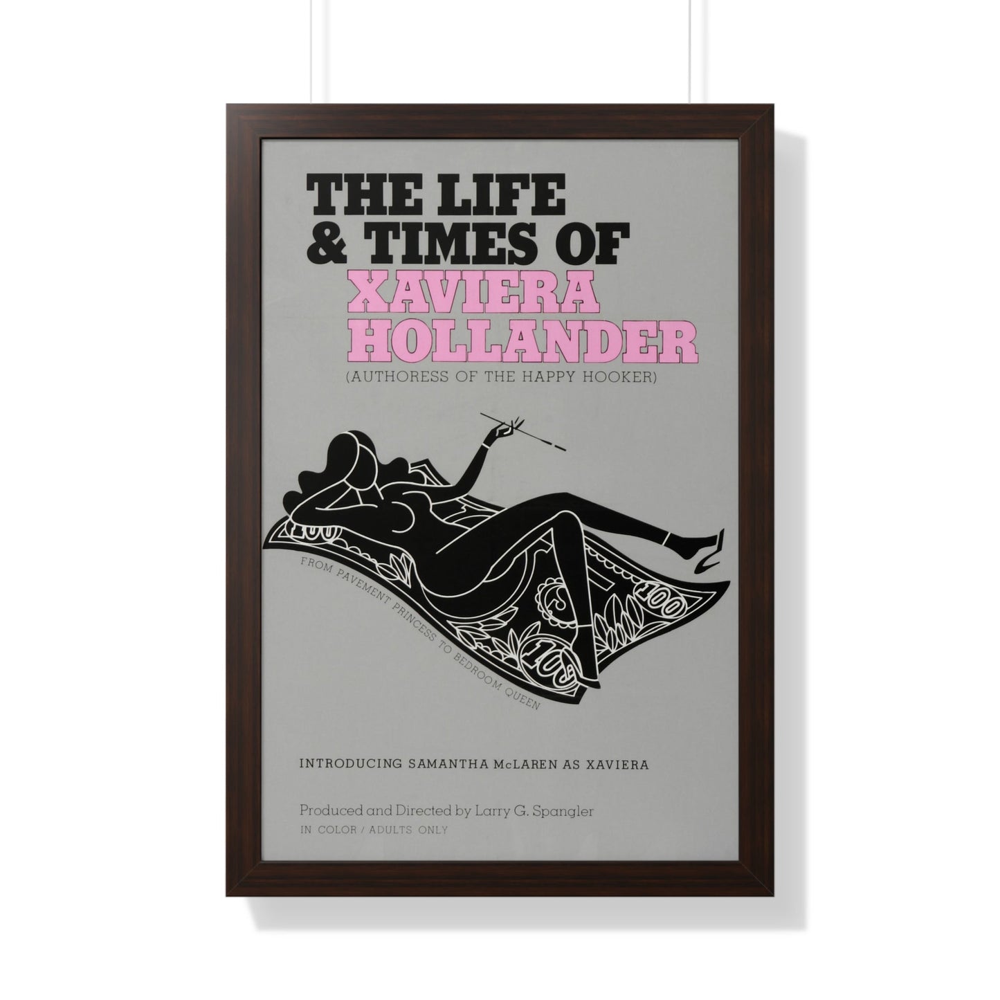 THE LIFE AND TIMES OF XAVIERA HOLLANDER 1974 - Framed Movie Poster-20" x 30"-The Sticker Space