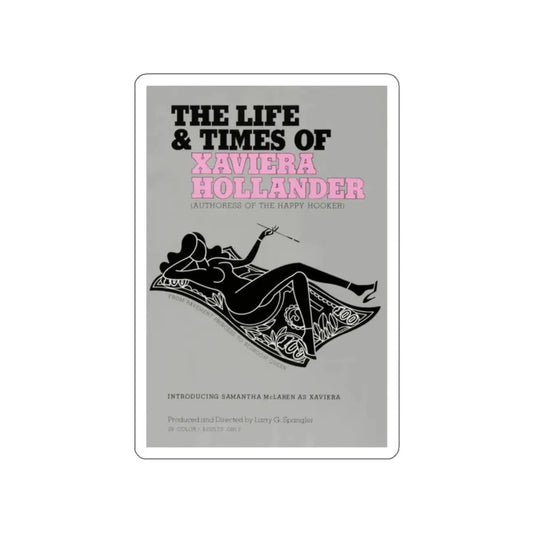 THE LIFE AND TIMES OF XAVIERA HOLLANDER 1974 Movie Poster STICKER Vinyl Die-Cut Decal 2 Inch - The Sticker Space