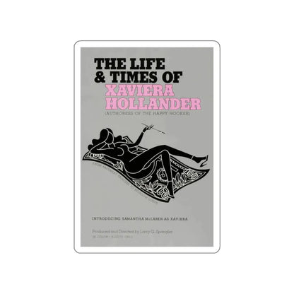 THE LIFE AND TIMES OF XAVIERA HOLLANDER 1974 Movie Poster STICKER Vinyl Die-Cut Decal 3 Inch - The Sticker Space
