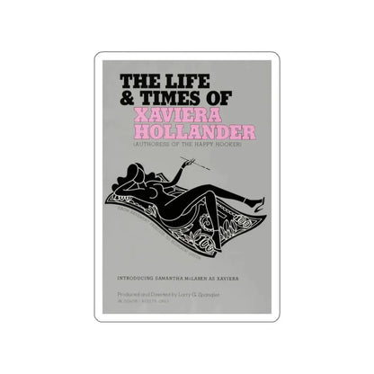 THE LIFE AND TIMES OF XAVIERA HOLLANDER 1974 Movie Poster STICKER Vinyl Die-Cut Decal 5 Inch - The Sticker Space