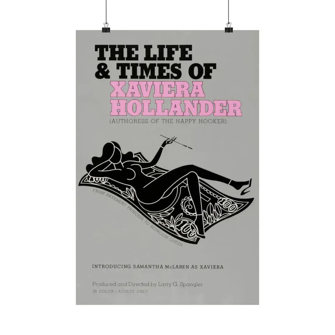 THE LIFE AND TIMES OF XAVIERA HOLLANDER 1974 - Paper Movie Poster 16″ x 24″ Matte - The Sticker Space
