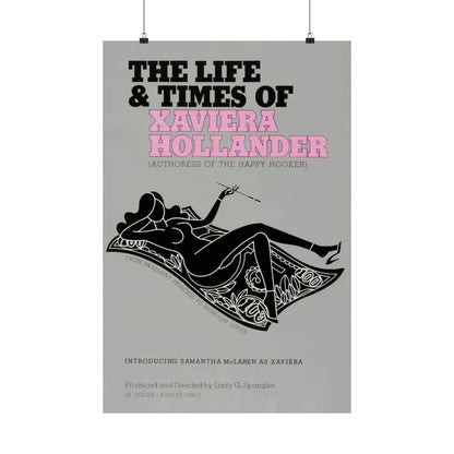 THE LIFE AND TIMES OF XAVIERA HOLLANDER 1974 - Paper Movie Poster 20″ x 30″ Matte - The Sticker Space