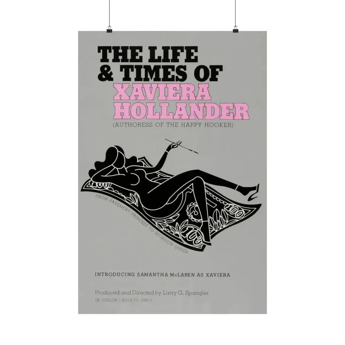 THE LIFE AND TIMES OF XAVIERA HOLLANDER 1974 - Paper Movie Poster 24″ x 36″ Matte - The Sticker Space