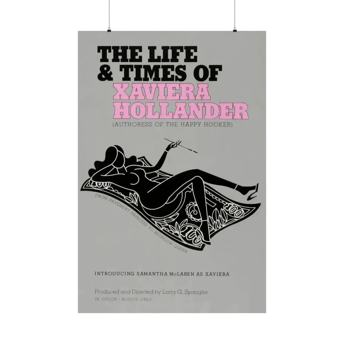 THE LIFE AND TIMES OF XAVIERA HOLLANDER 1974 - Paper Movie Poster 36" x 54" Matte - The Sticker Space