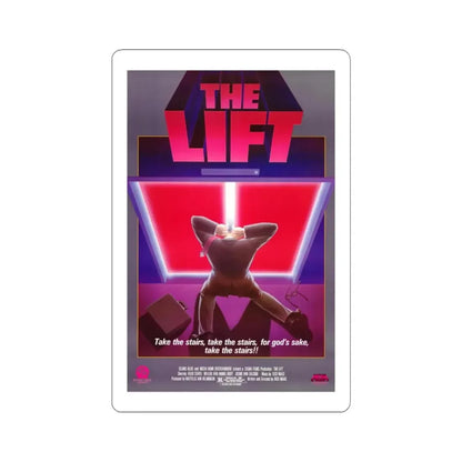 THE LIFT 1983 Movie Poster - STICKER Vinyl Kiss-Cut Decal 4 Inch White - The Sticker Space