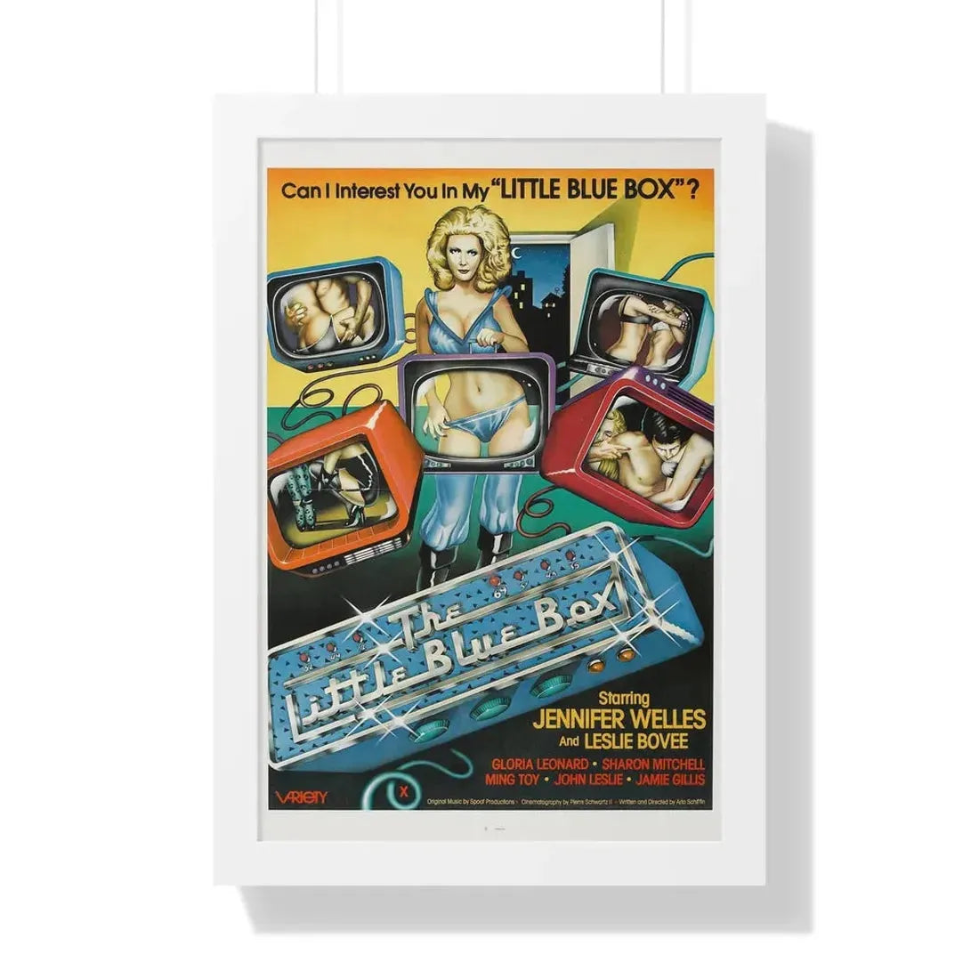 THE LITTLE BLUE BOX 1979 - Framed Movie Poster 16″ x 24″ White - The Sticker Space