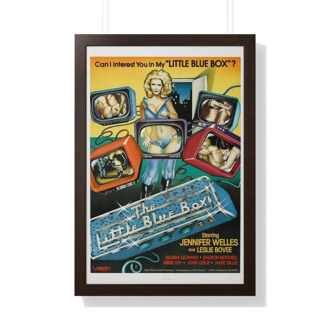 THE LITTLE BLUE BOX 1979 - Framed Movie Poster 20" x 30" Walnut - The Sticker Space