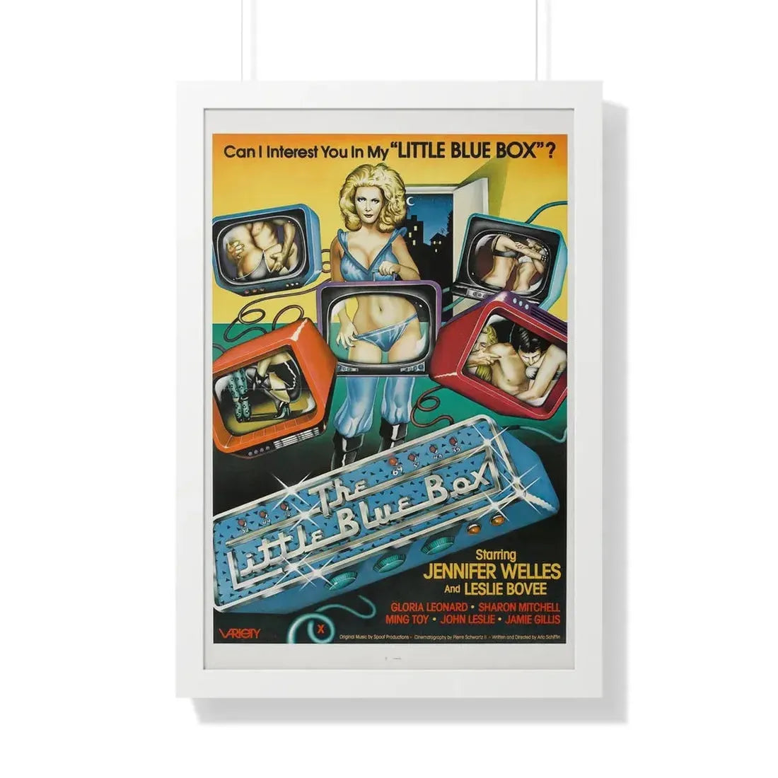 THE LITTLE BLUE BOX 1979 - Framed Movie Poster 20" x 30" White - The Sticker Space