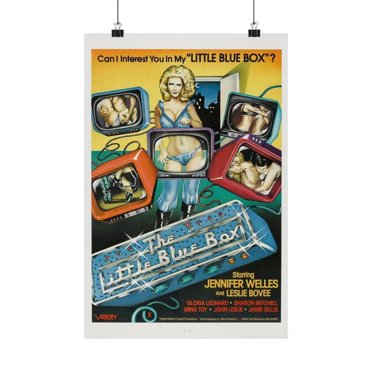 THE LITTLE BLUE BOX 1979 - Paper Movie Poster 12″ x 18″ Matte - The Sticker Space